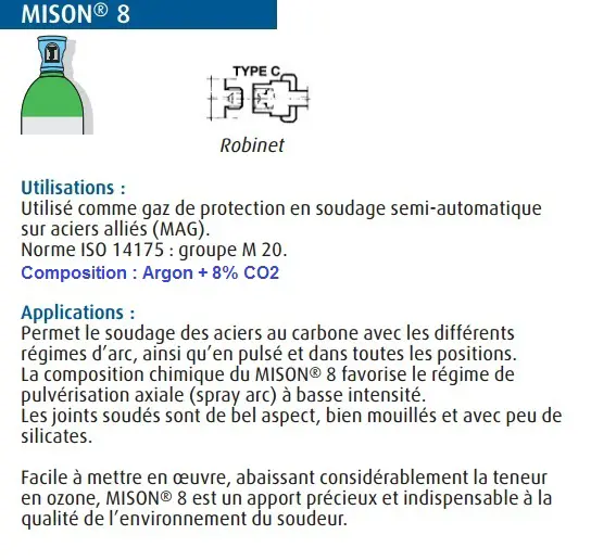 Bouteille de Gaz Argon 4.5 Linde + Mano-détendeur